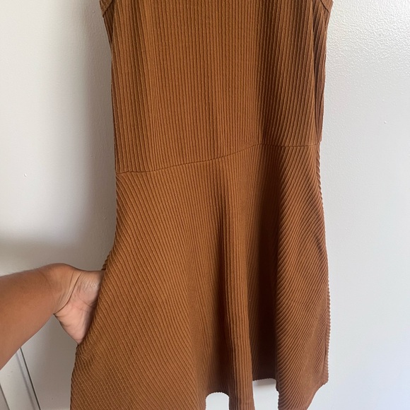 BP Tan Ribbed Mini Dress - Picture 2 of 3
